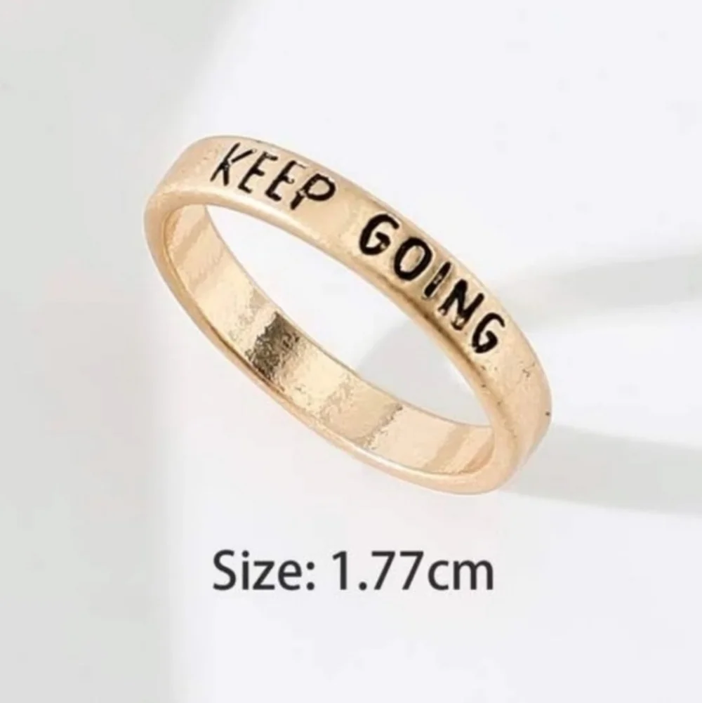Keep Going Engraved Ring - Boutique Item